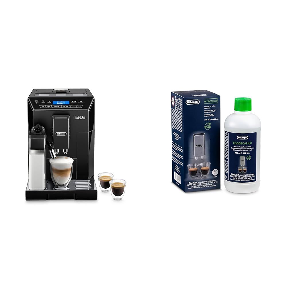 De'Longhi Eletta ECAM44.660.B + EcoDecalk Bundle - Black