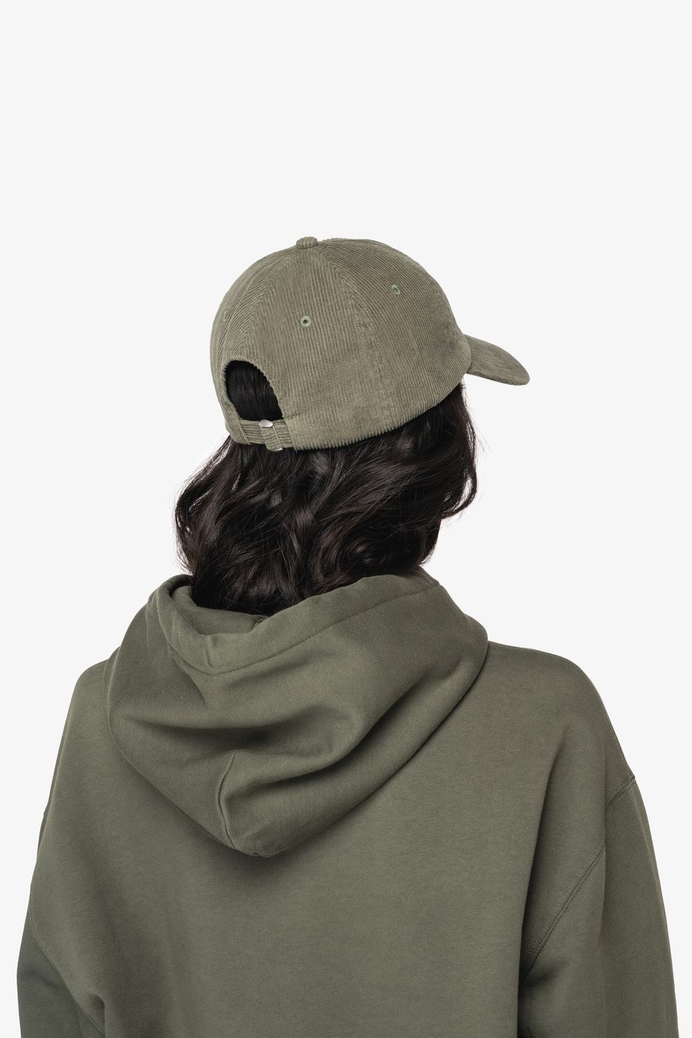 Cappellino unisex in velluto a costine ecosostenibile a 6 pannelli