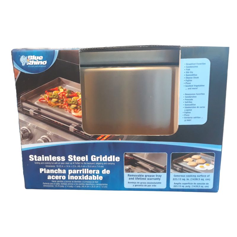 STAINLESS STEEL GRIDDLE