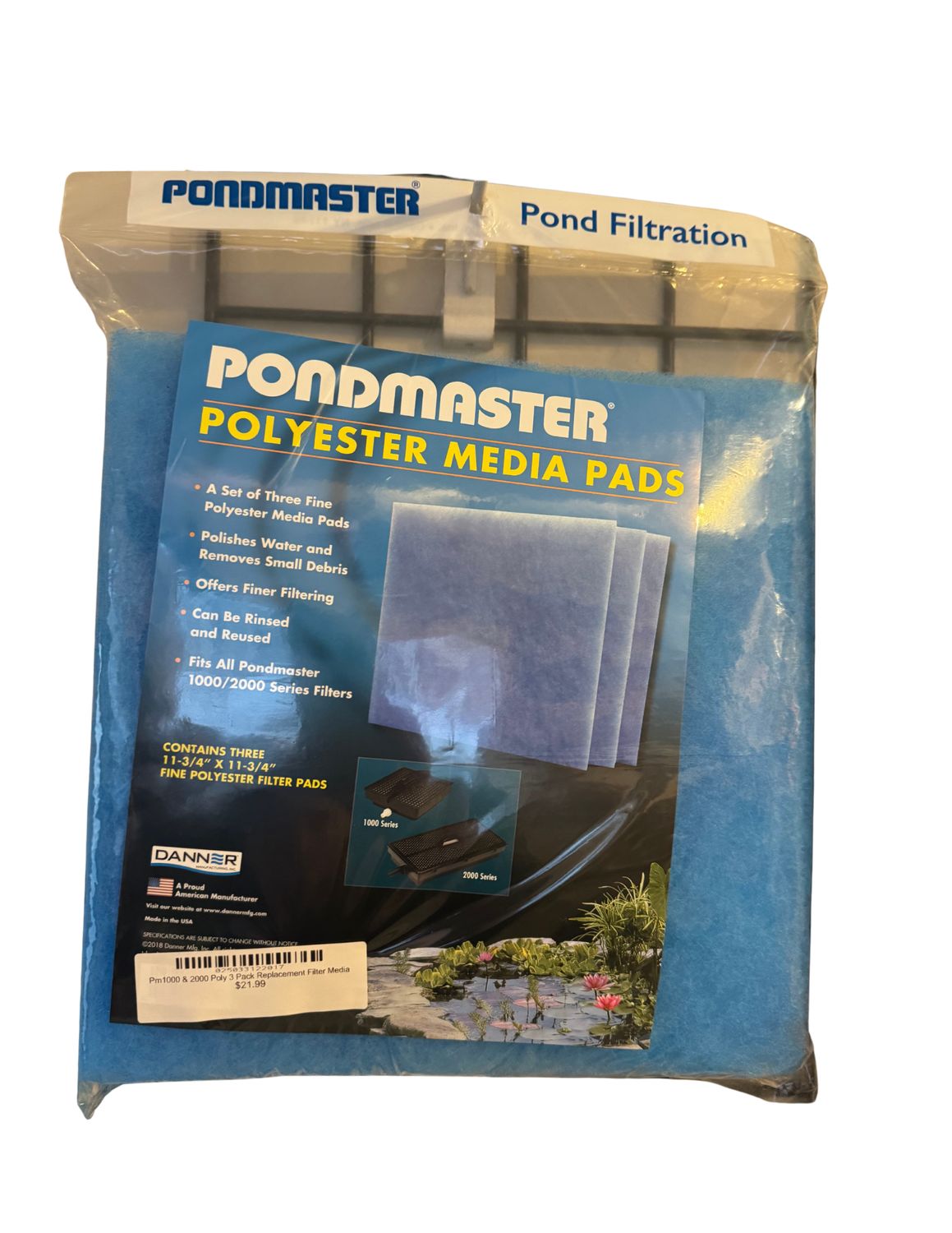 Pm1000 & 2000 Poly 3 Pack Replacement Filter Media