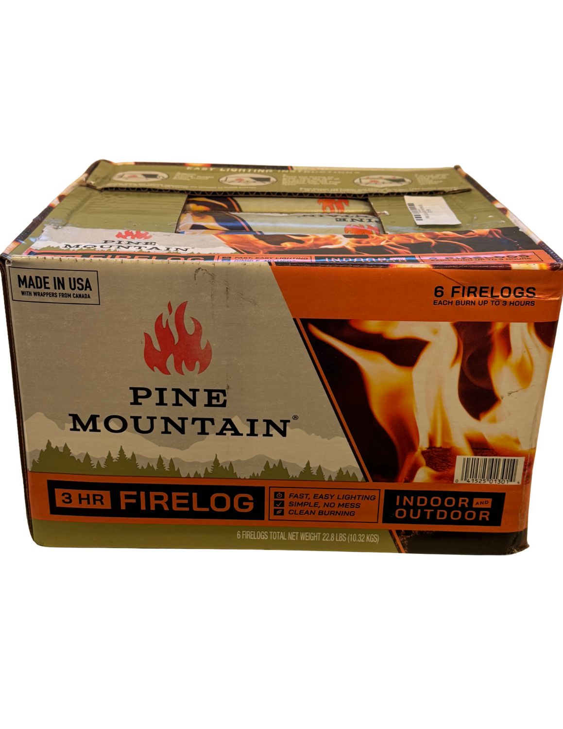 FIRE LOG CASE 6 PK 3HR LOG