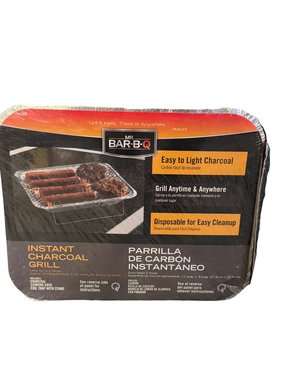 DISPOSABLE CHARCOAL GRILL