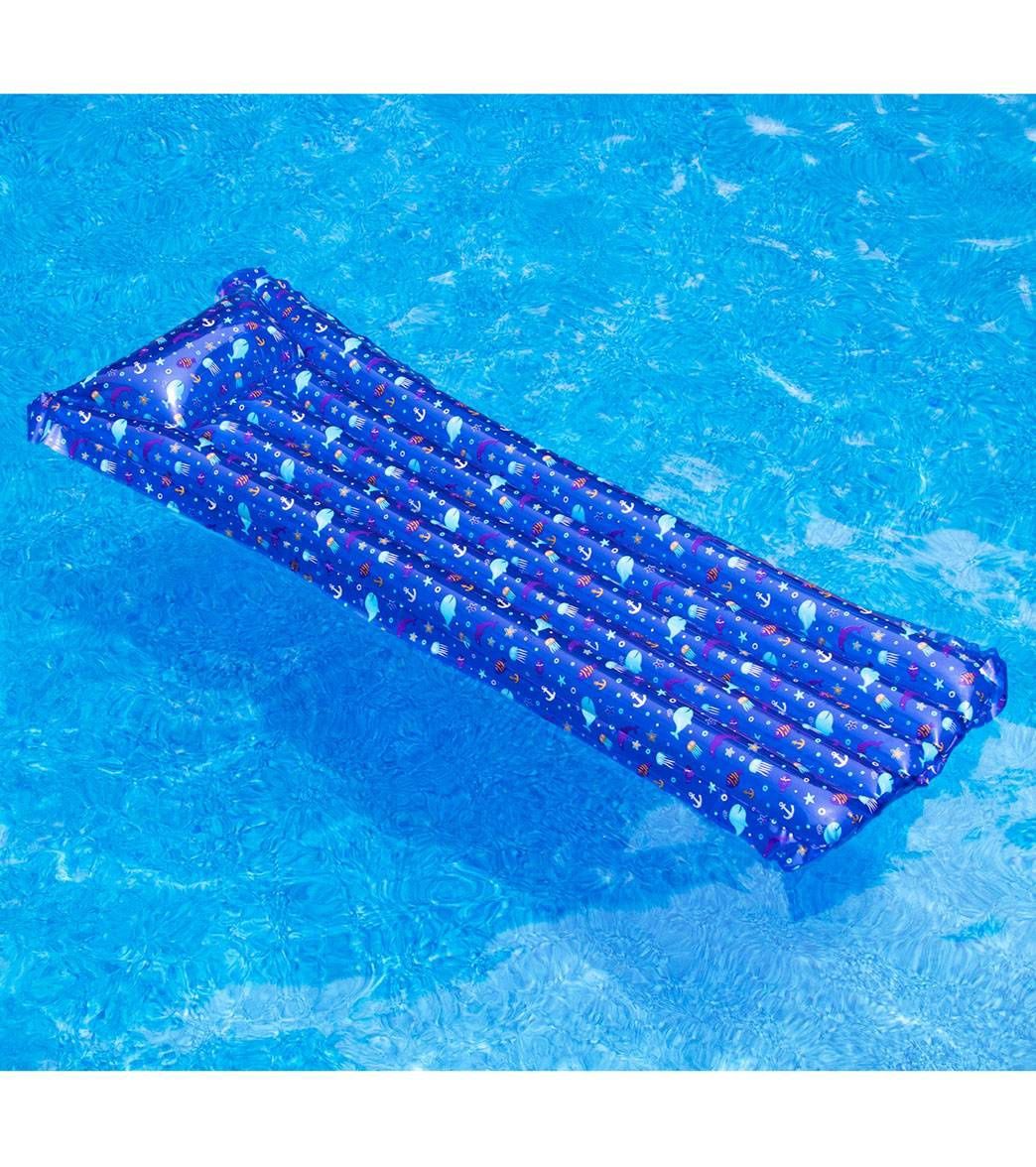 INFLATABLE VINYL POOL MATTRESS