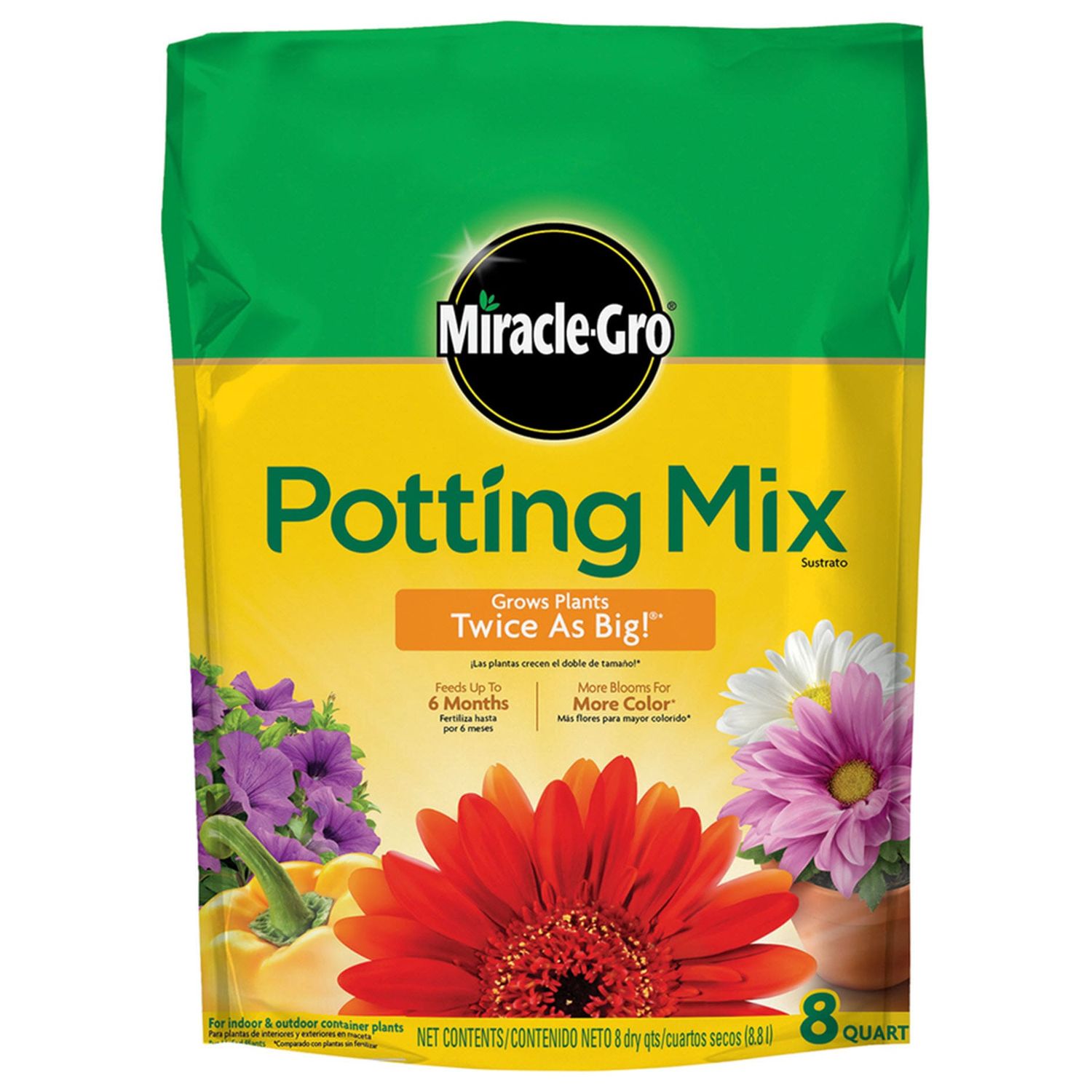 MIRACLE GRO POTTING MIX 8QT MIRACLE GRO POTTING MIX 8QT