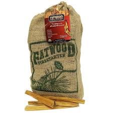 FATWOOD 10LB BURLAP BAG