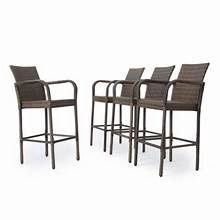 WICKER BARSTOOL (SET OF 4)