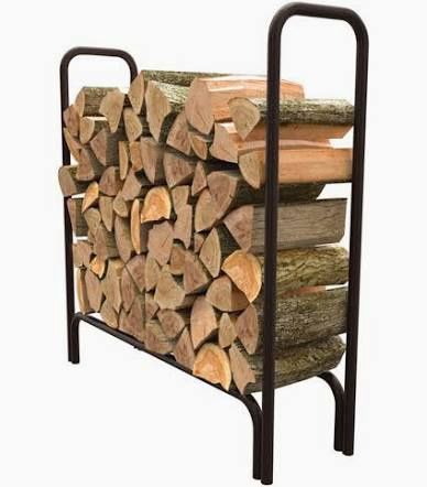 4' DELUXE LOG RACK WITH COVER