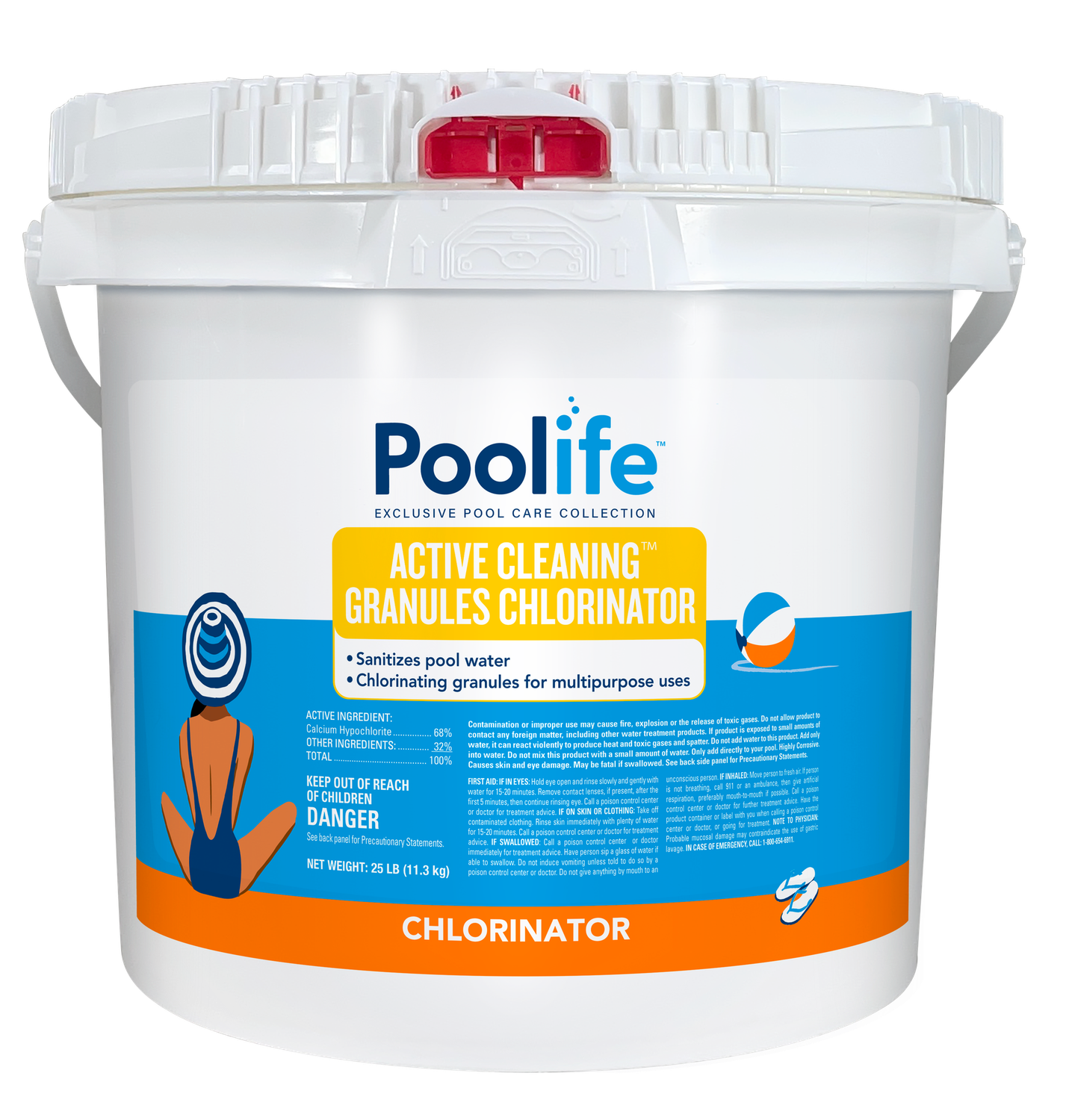 ACTIVE CLEANING GRANULES 25LB POOLIFE
