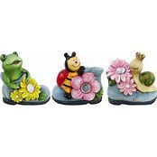 SOLAR LADY BUG, FROG &amp; SNAIL