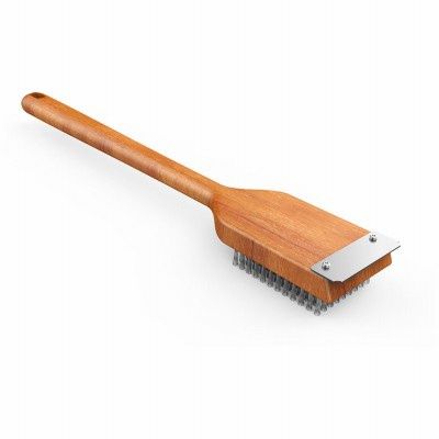 OVERSIZED WOOD GRILL BRUSH/SCRAPER