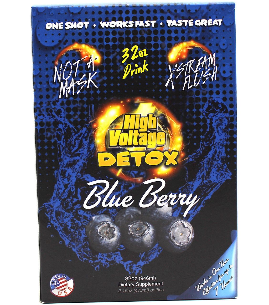 High Voltage Detox 32oz  Blueberry