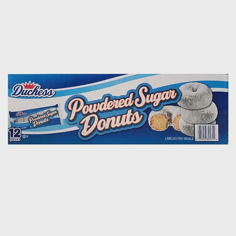 Duchess Powdered Sugar Donuts 3oz 12pk