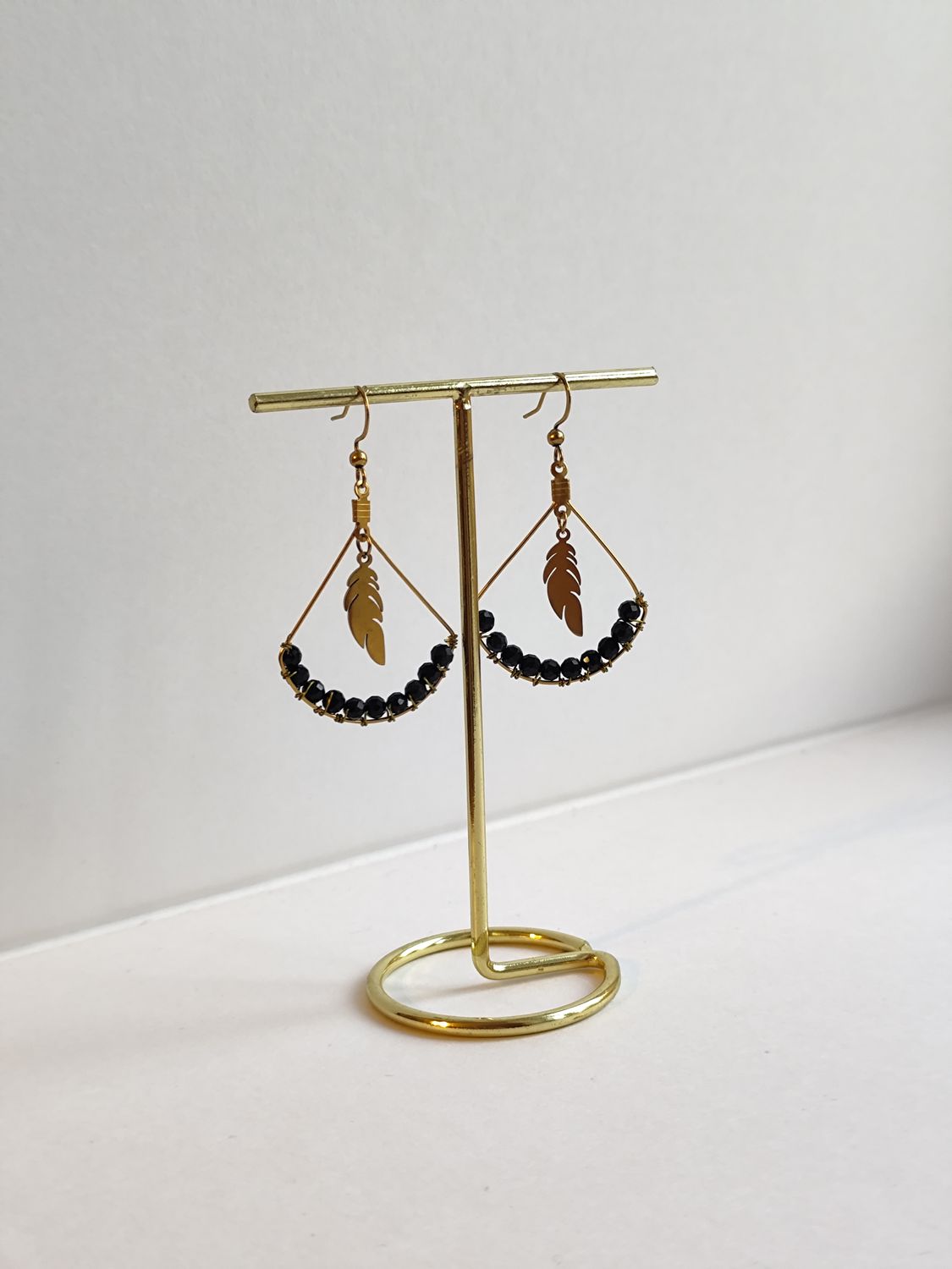 Kolczyki Black Feather