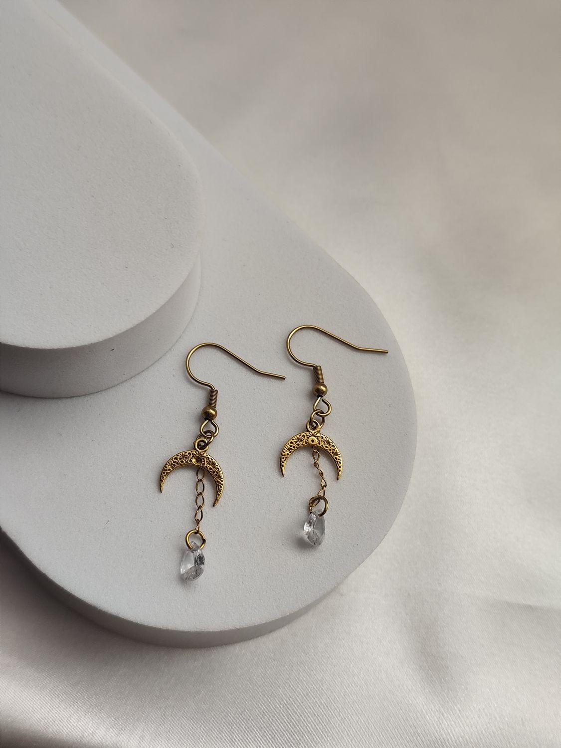 Kolczyki Moon Drops wersja złota