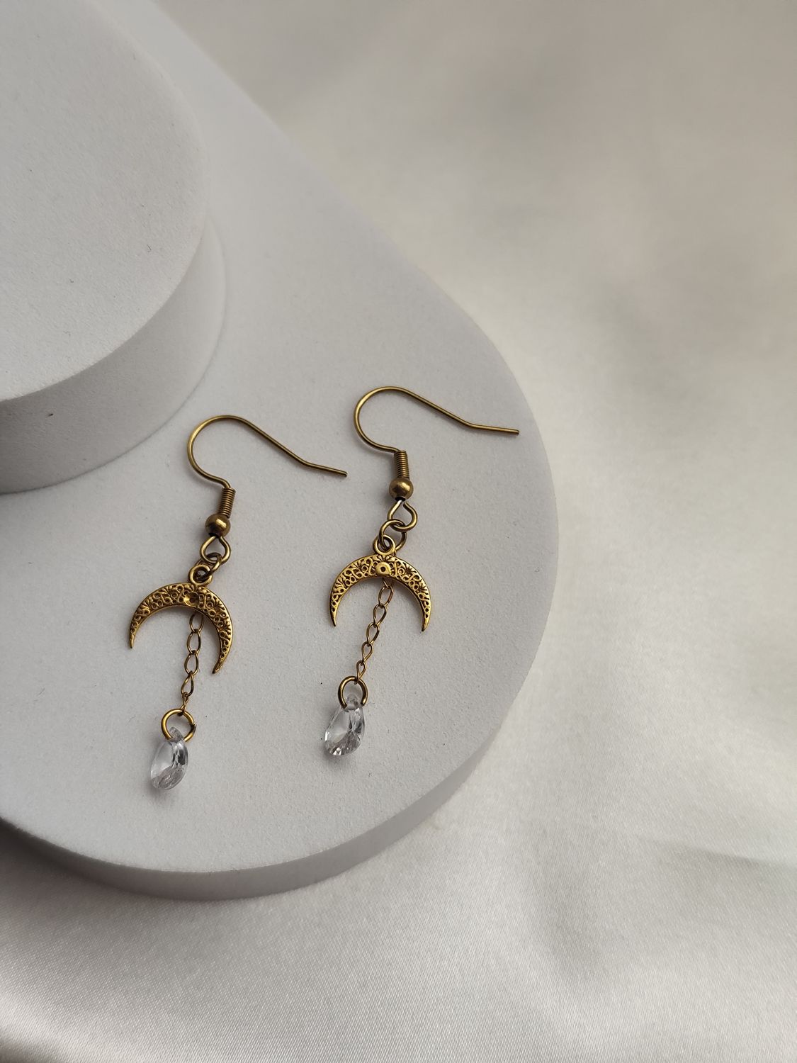 Kolczyki Moon Drops wersja złota