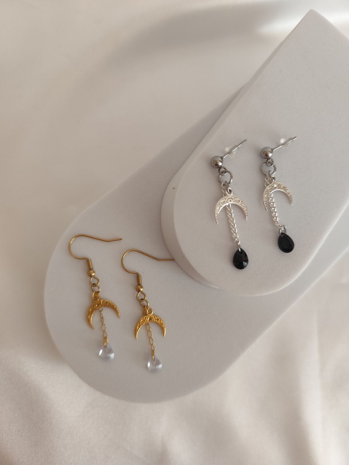 Kolczyki Moon Drops wersja złota