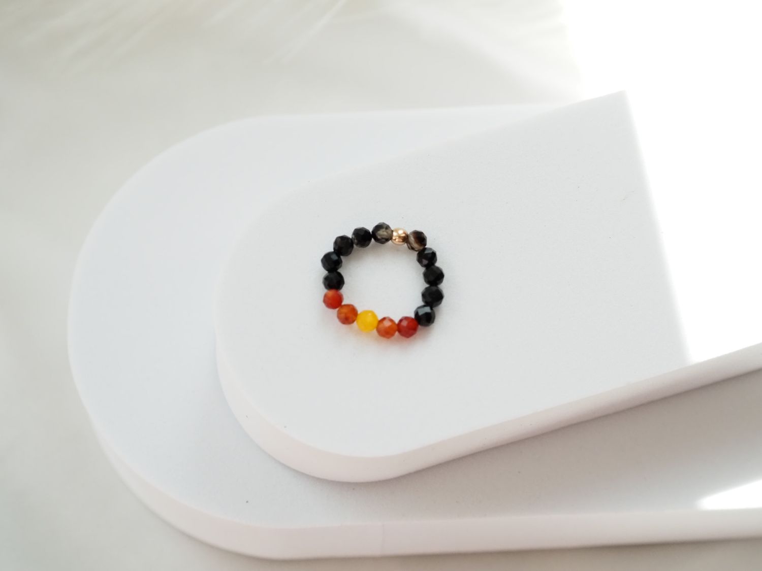 Pierścionek z agatem