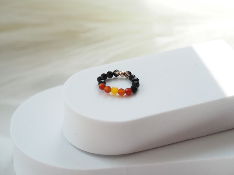 Pierścionek z agatem