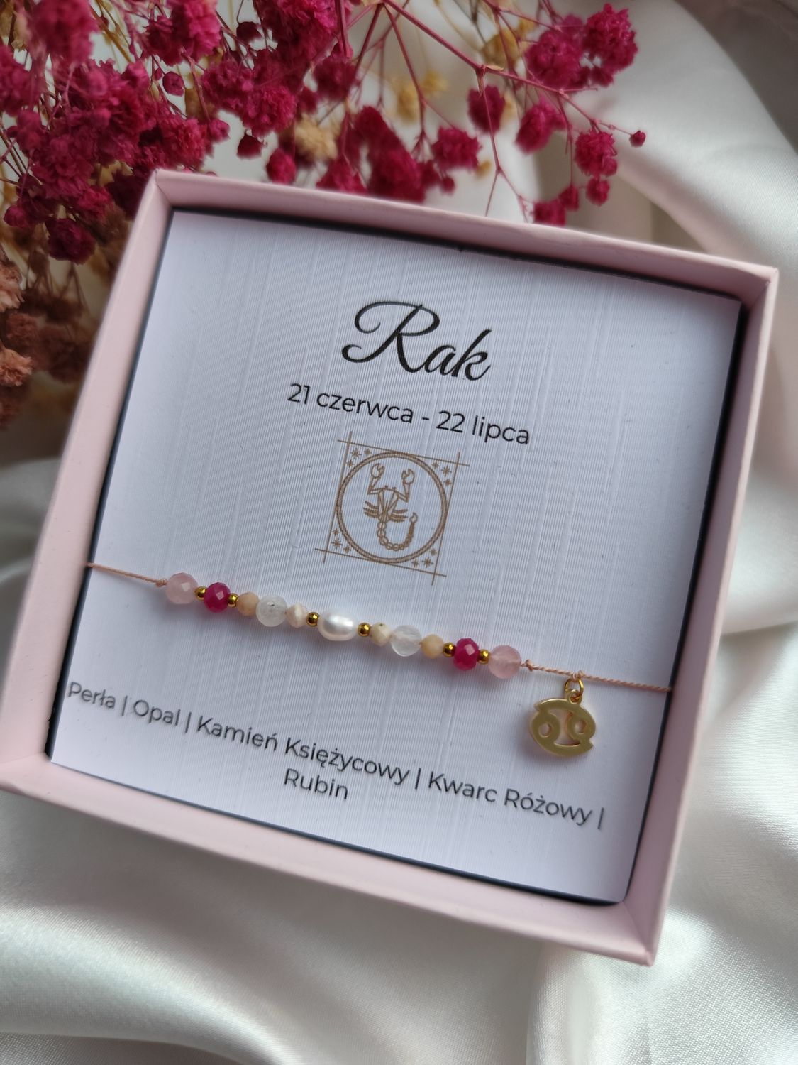 Bransoletka zodiakalna RAK