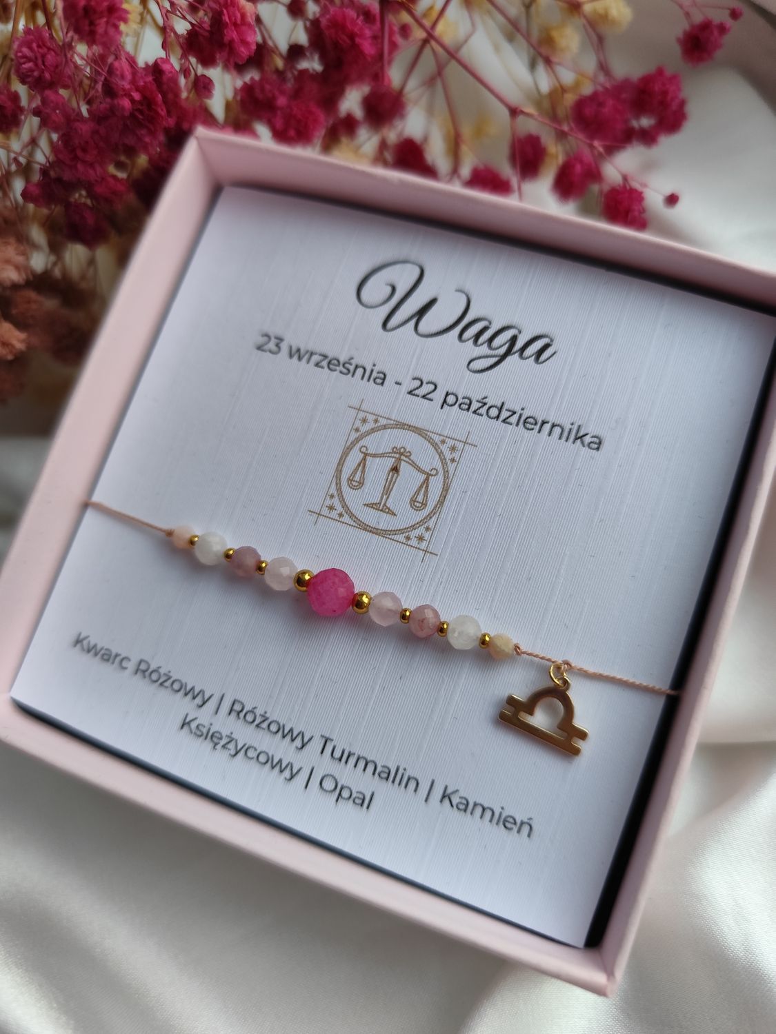 Bransoletka zodiakalna WAGA