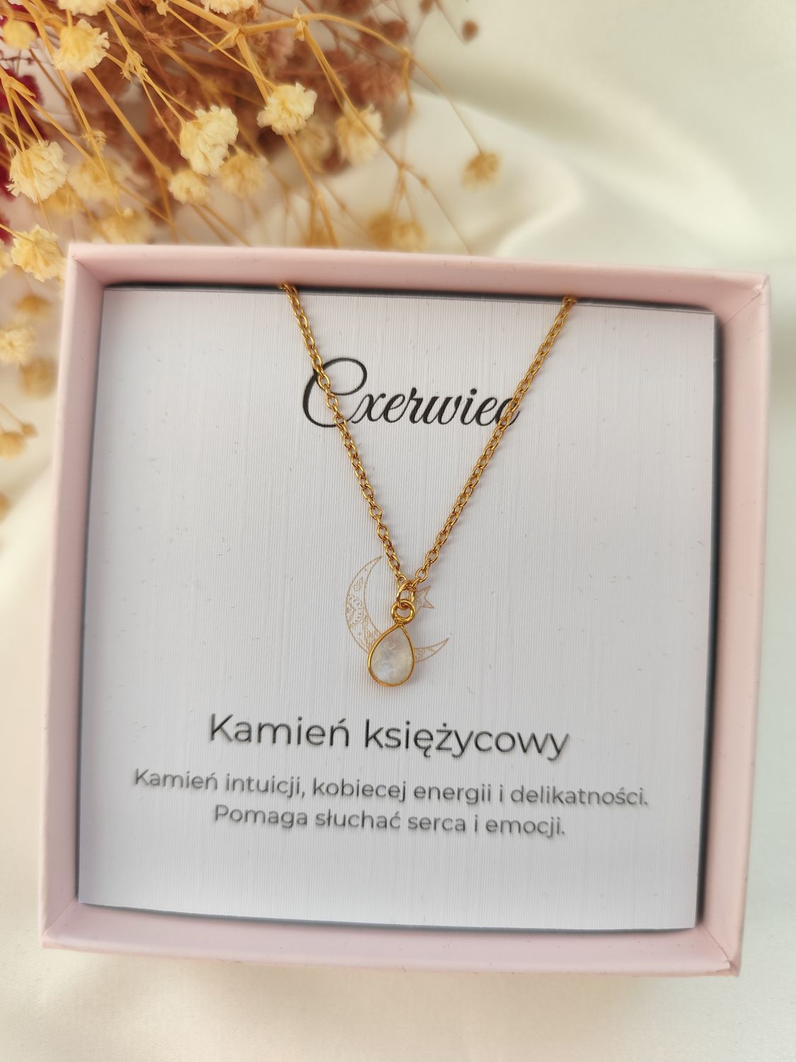 Naszyjnik z kamieniem urodzeniowym CZERWIEC