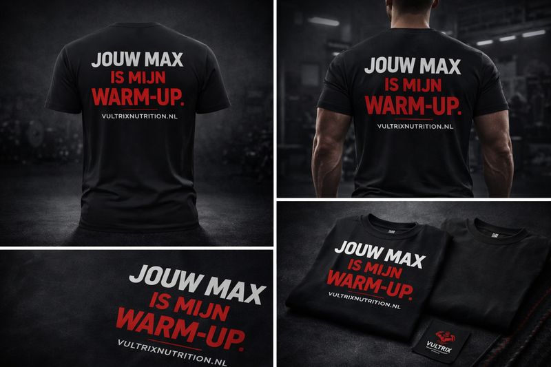 Vultrix Heren Shirt — Jouw Max Is Mijn Warm-Up