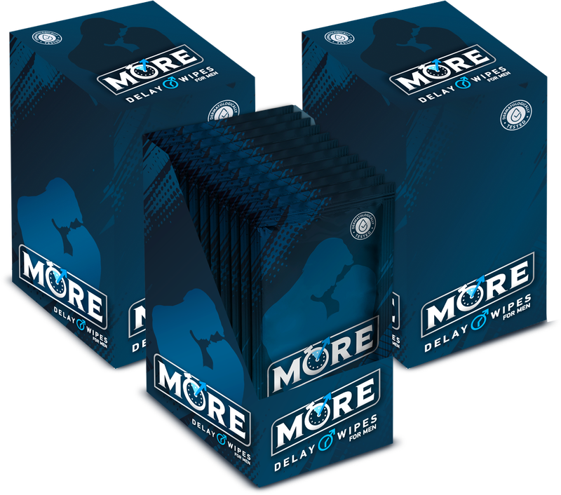 More Delay Wipes - DeLuxe Box - 12-Stück