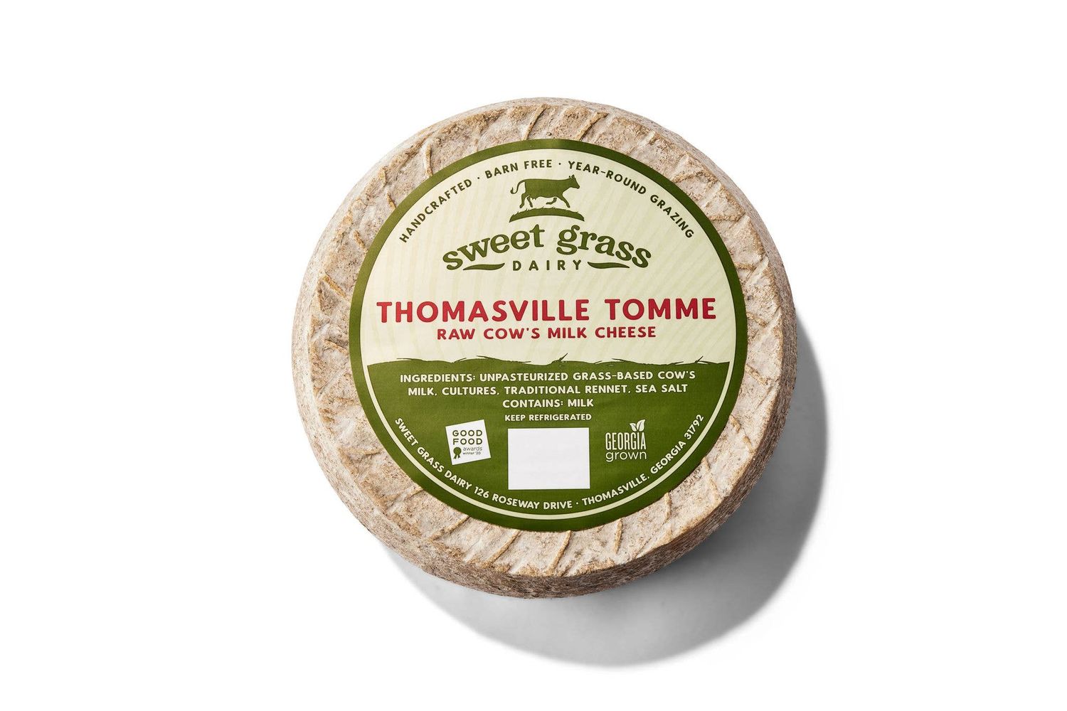 Sweet Grass Dairy - Thomasville Tomme Wheel