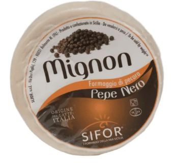 Sifor Mignon Primo Sale Sicilian Pecorino Pepato With Black Pepper Cheese, 2 lb.