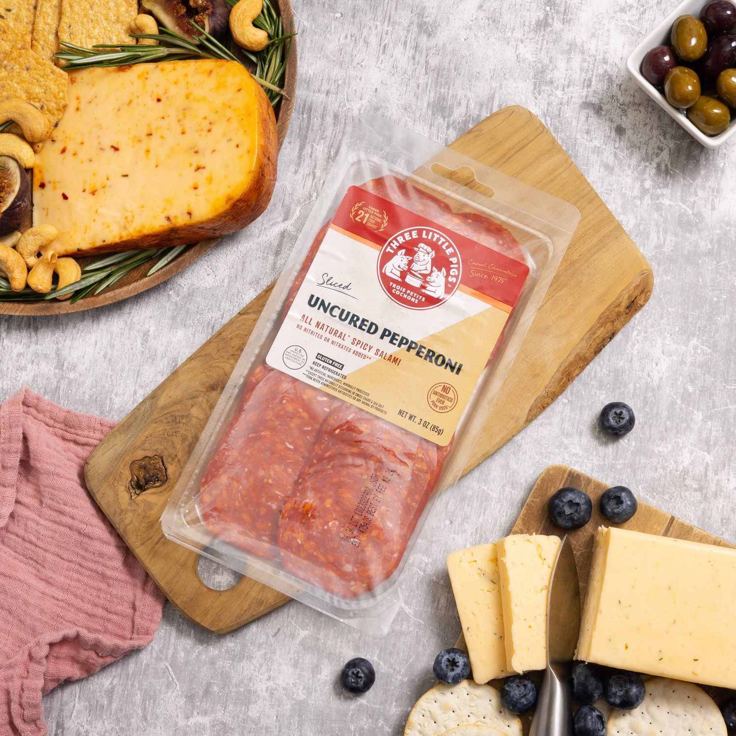 Three Pigs Sliced Pepperoni