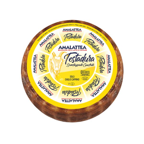 Amalattea Semi-Aged Goat Testadura Cheese, 4.5 Lbs