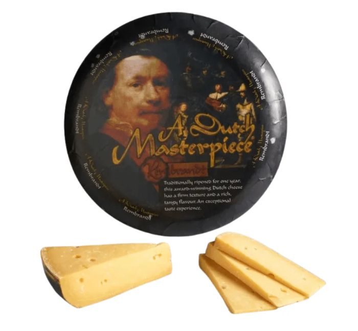 Dutch Masterpiece Rembrandt Extra Aged Gouda Cheese Wheel, 23 Lbs