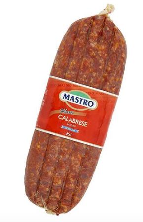Mastro Calabrese Hot Soppressata Large Flat, 5.5 lb.