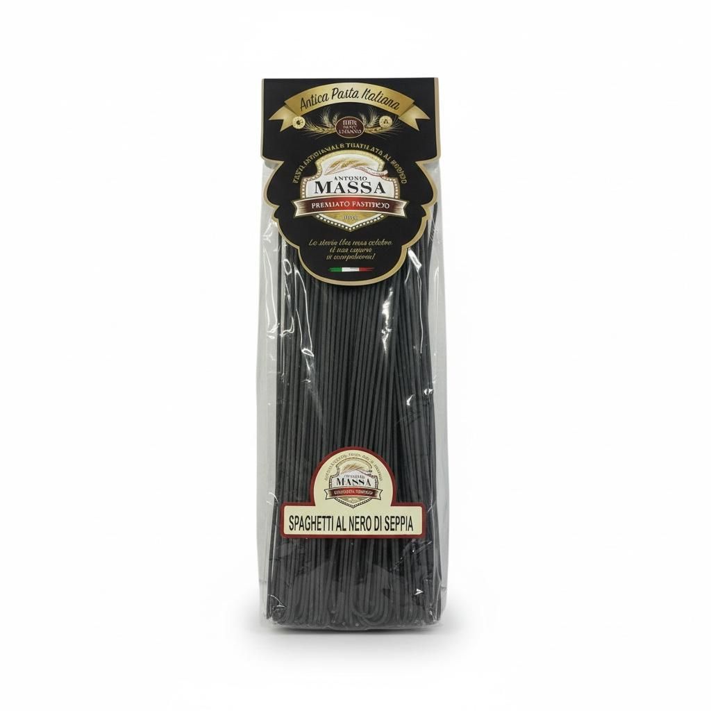 Massa Spaghetti Al Nero Seppia Pasta