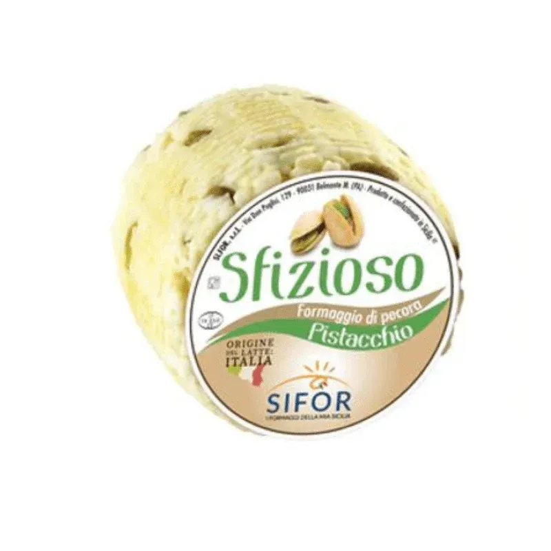 Sifor Sfizioso Primo Sale Sicilian Pecorino with Pistachio, 1 Lb.