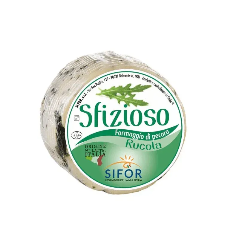 Sifor Sfizioso Primo Sale Sicilian Pecorino with Rucola, 1 Lb