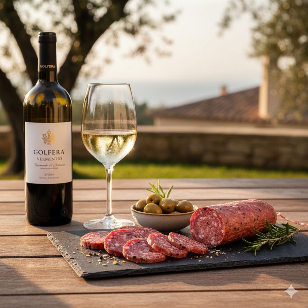 Golfera Italian Fennel Salami Chubs, WS 15x  6.5 oz