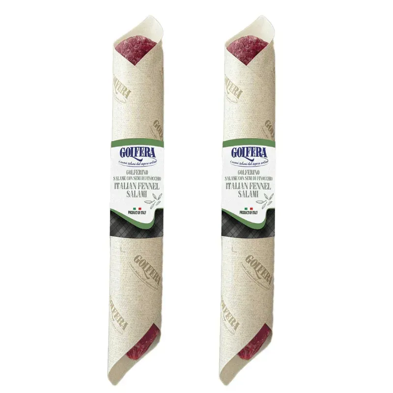 Golfera Italian Fennel Salami Chubs, WS 15x  6.5 oz
