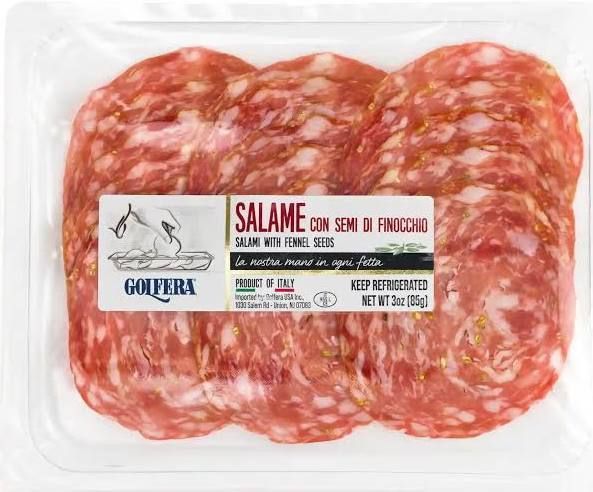 Golfera Salame Semi Finocchio Precut, WS 10x 3 oz