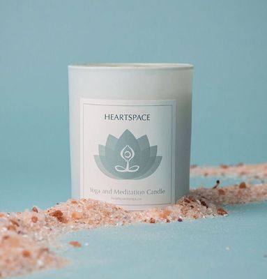 HeartSpace Yoga and Meditation Candle - Medium HeartSpace Yoga and Meditation Candle - Medium