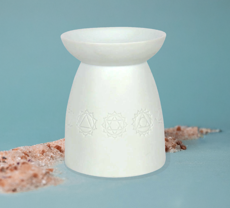 White Porcelain Chakra Oil Burner
