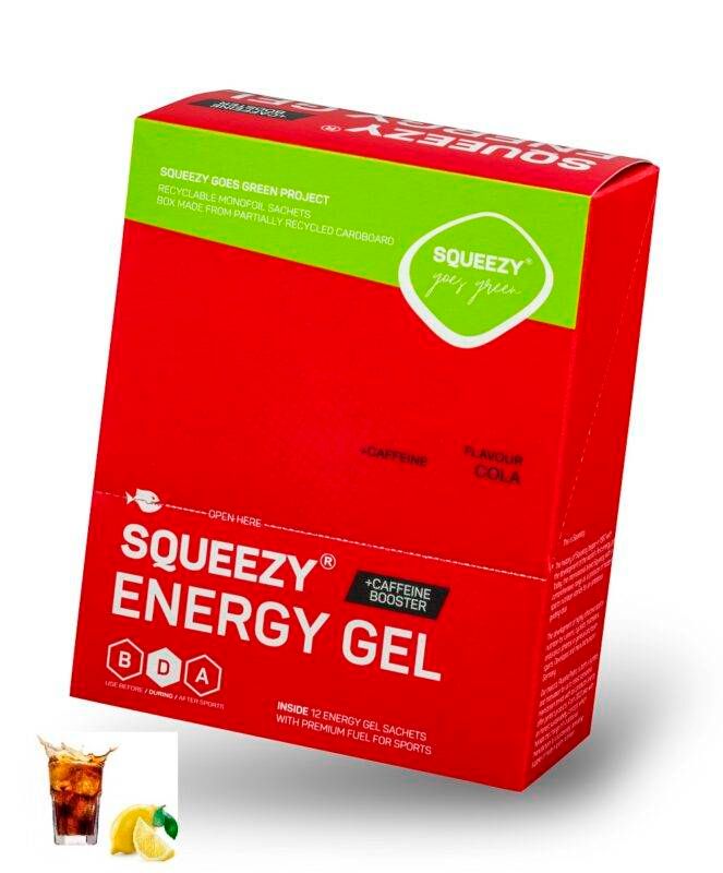 Squeezy Energy Gel Caffeine ( 12x33g) ( Cola)
