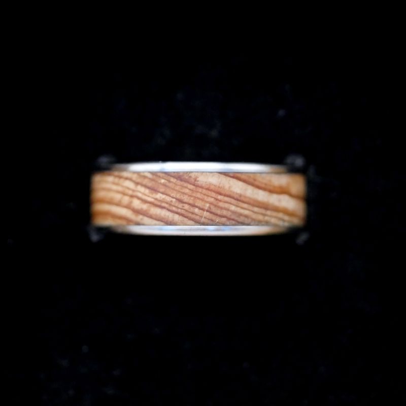 Ring Edelstahl Größe 56 Inlay: Thuja
