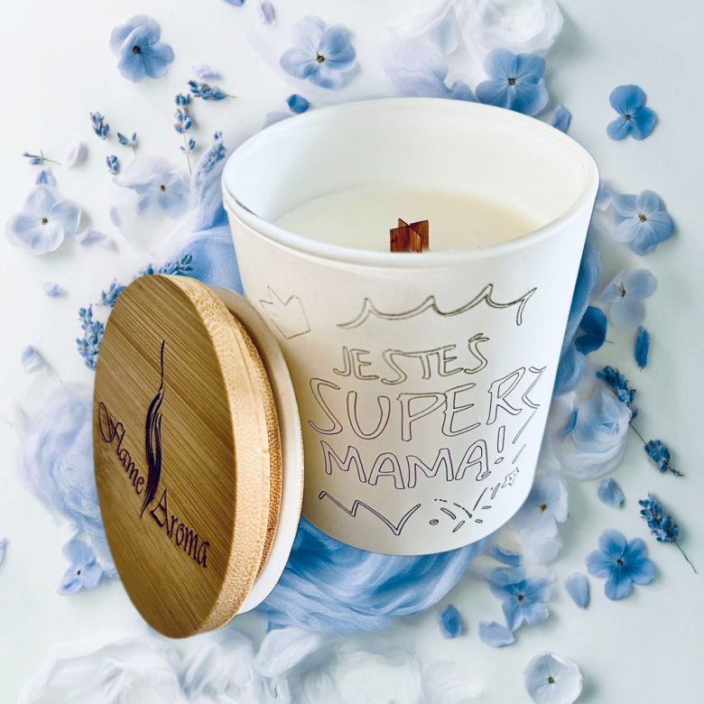 GRAWEROWANA Świeca sojowa Dzień Matki