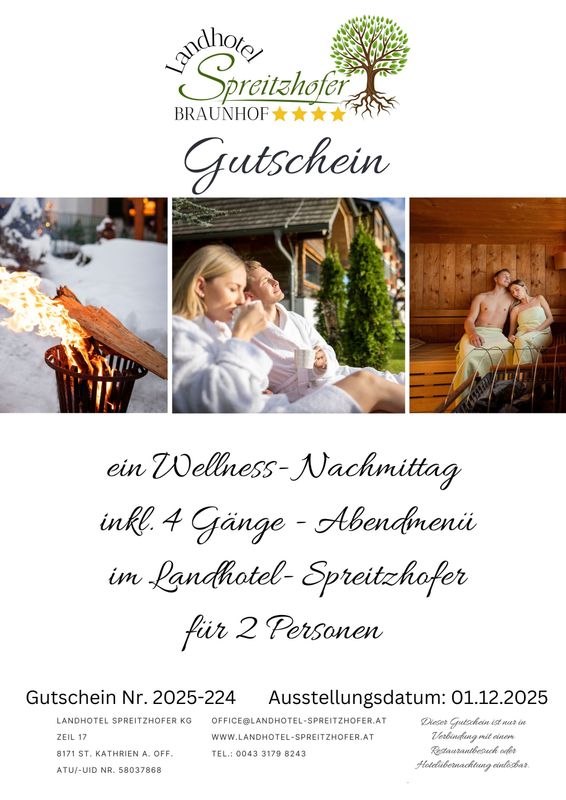 Wellness Nachmittag für 2 Personen