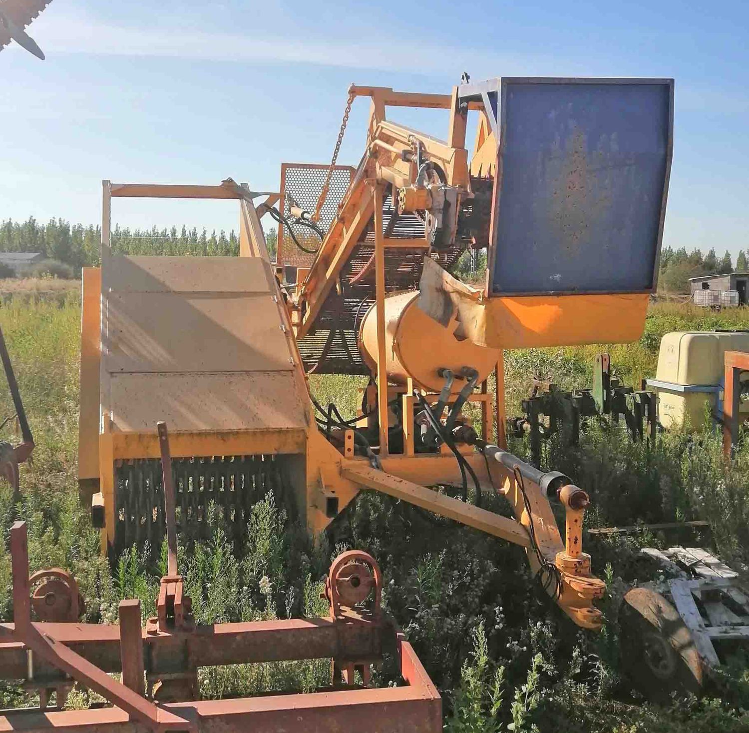 Cosechadora de fresas.