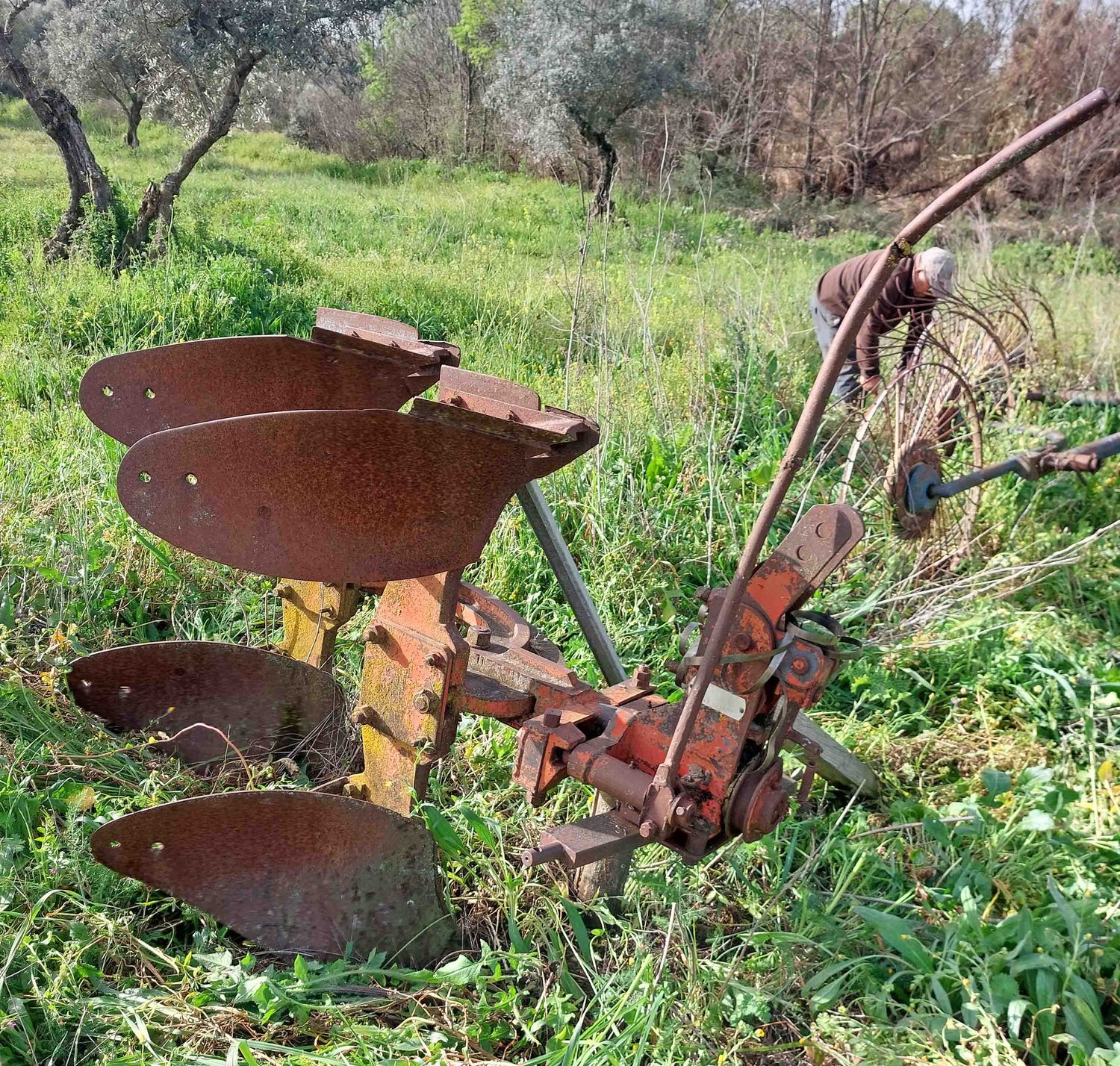 Vertederas reversibles de volteo manual 2 hojas.