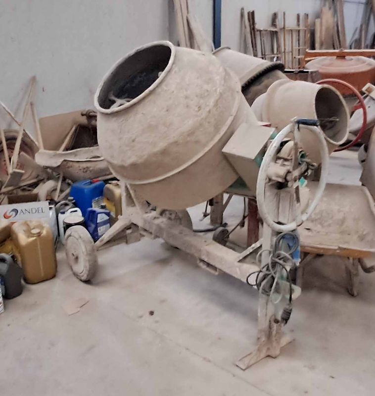 hormigonera eléctrica diesel carretilla carretillo chino material obra construccion andamio bajante regla dumper maquinillo