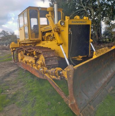 bulldocer dozer topadora excavadora hanomag 700 d d7 d6 ripper hoja pala arado tren rodaje cadena teja tonelada construccion