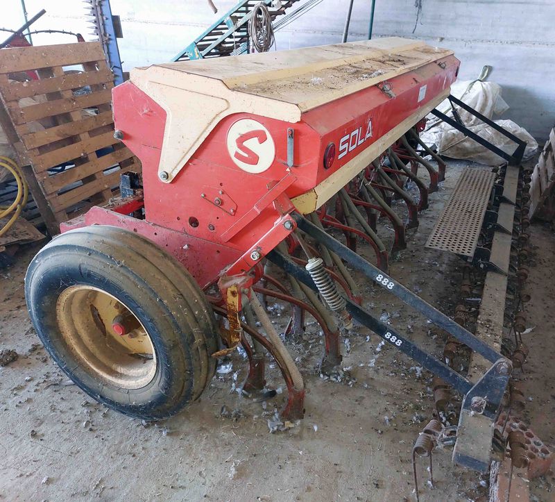 sembradora sola supersem 888 pulpo neumática variador marcadores tolva cinta plato centrifuga simiente grano semilla abono